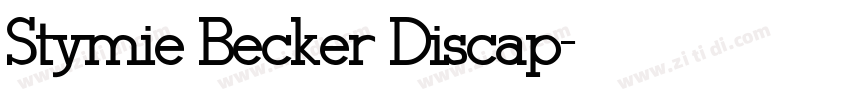 Stymie Becker Discap字体转换